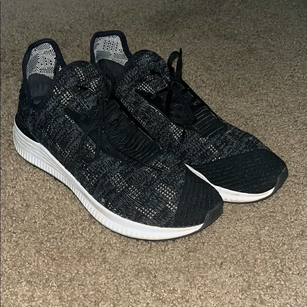 Puma black and white sneakers